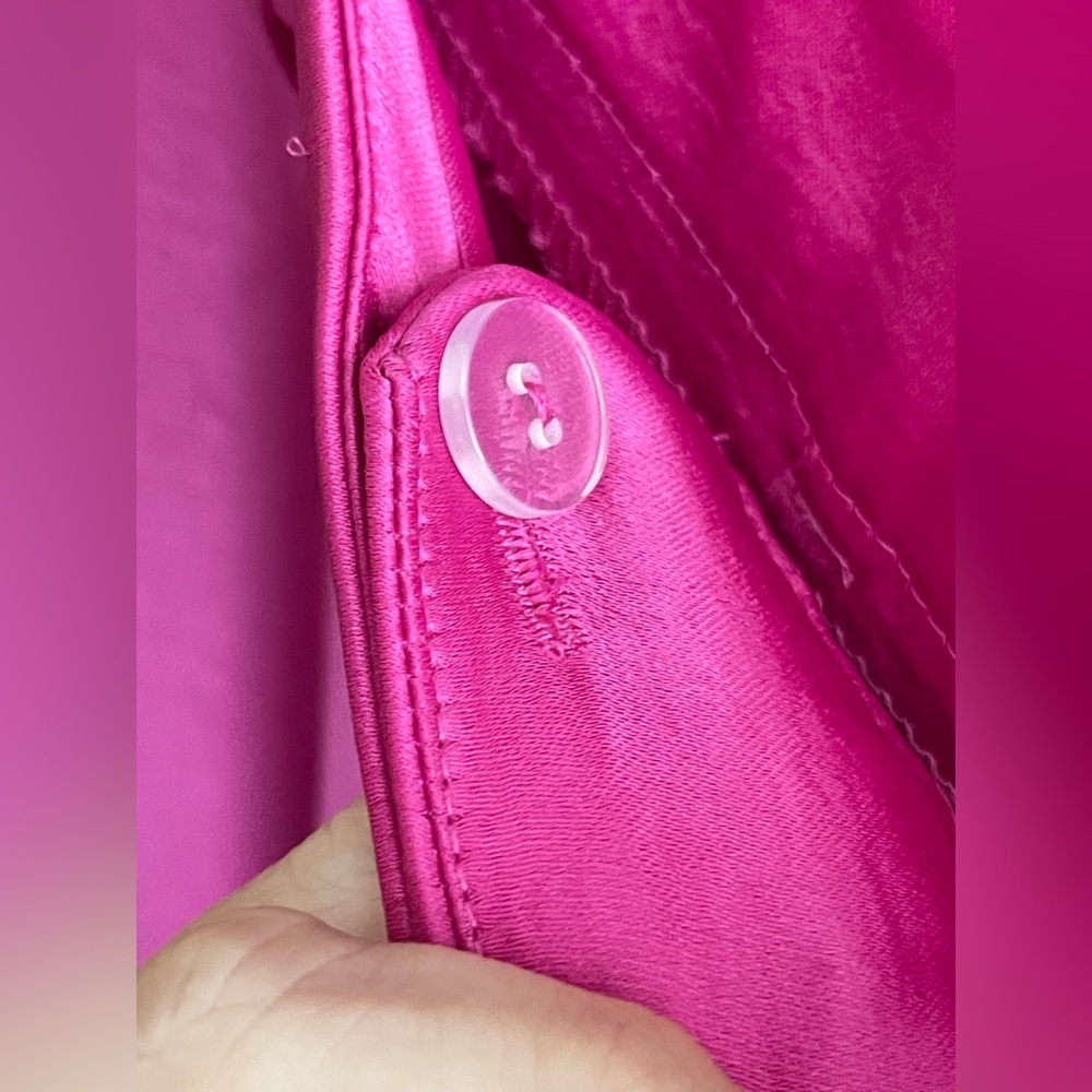 Rachel Zoe NWT Satin Hot Pink Trousers - Picture 6 of 12
